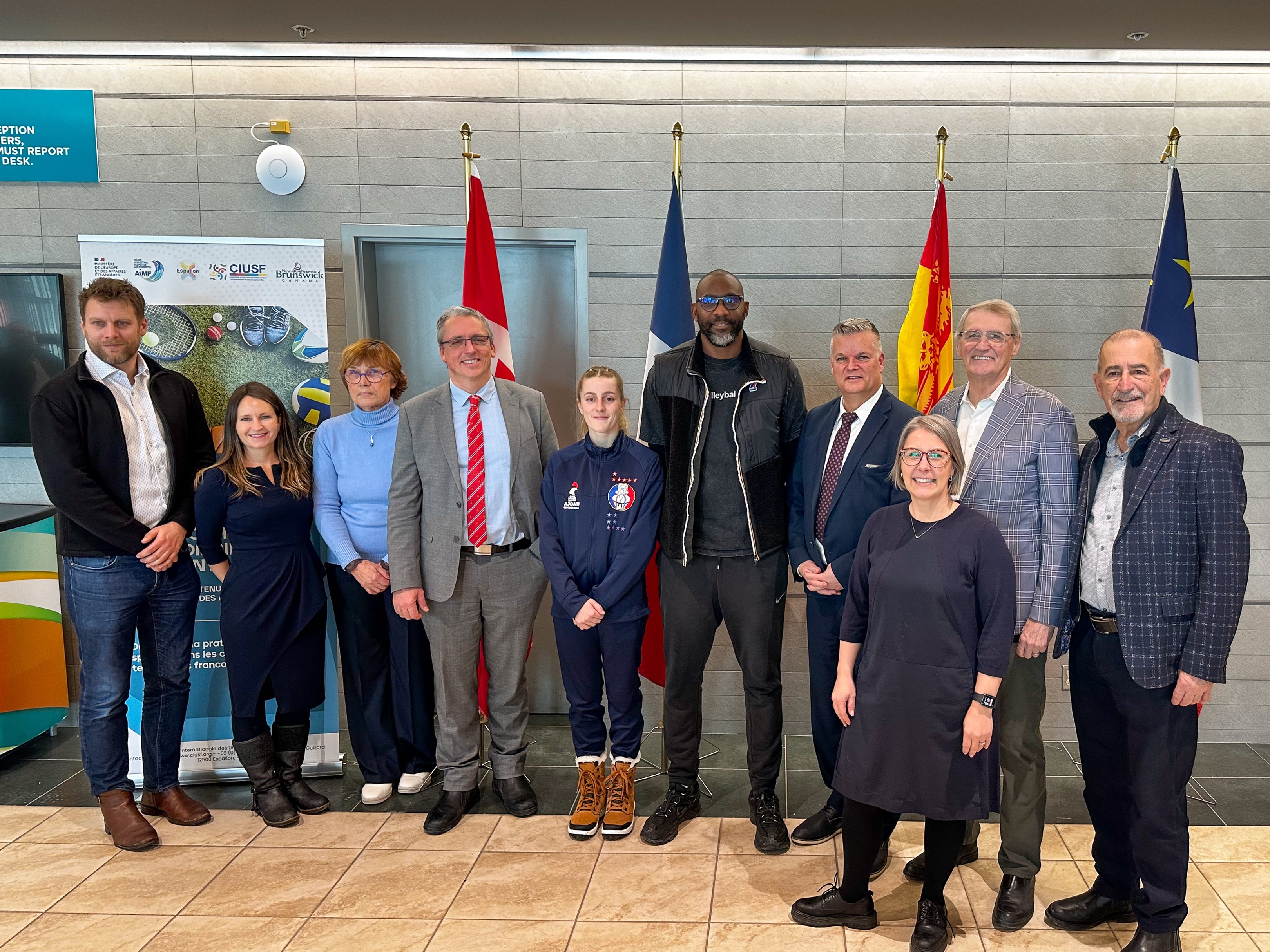 Group photo of the special guests present at the announcement