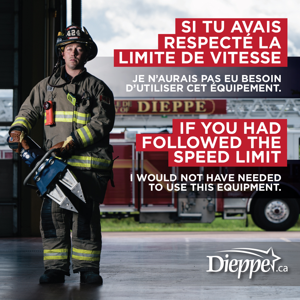 Dieppe Firefighters Campaign Against Speeding